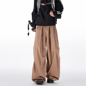 春季新款现货男女同款直筒弯刀休闲裤DSA157B-K2609-P43图片