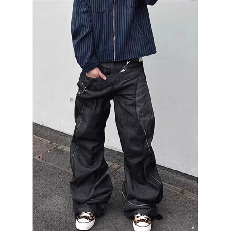 秋冬季重磅水洗黑灰色牛仔裤男痞帅直筒小脚休闲长裤NB5135,男装牛仔裤,星座1116A（原606A-3）