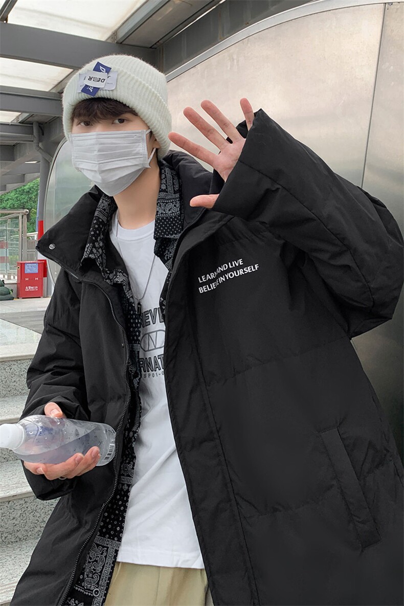 冬季假两件双门襟印花贴标白鸭绒羽绒服Y5804-p190【特价】,男装羽绒服,电商A007
