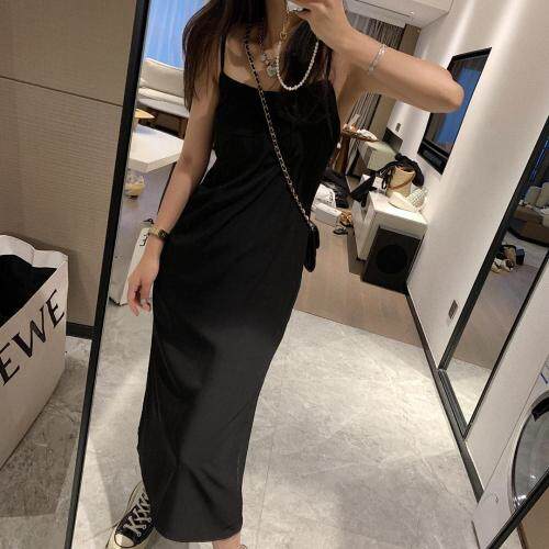 露背吊带裙，女装背心吊带，XTZ style