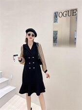 2022春装气质女人味连衣裙，女装连衣裙，贻思茗