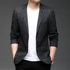 2023秋季新款休闲西服外套中年男士时尚纯色百搭西服HB21832-P165，男装西服，电商B212（原钱塘6029）