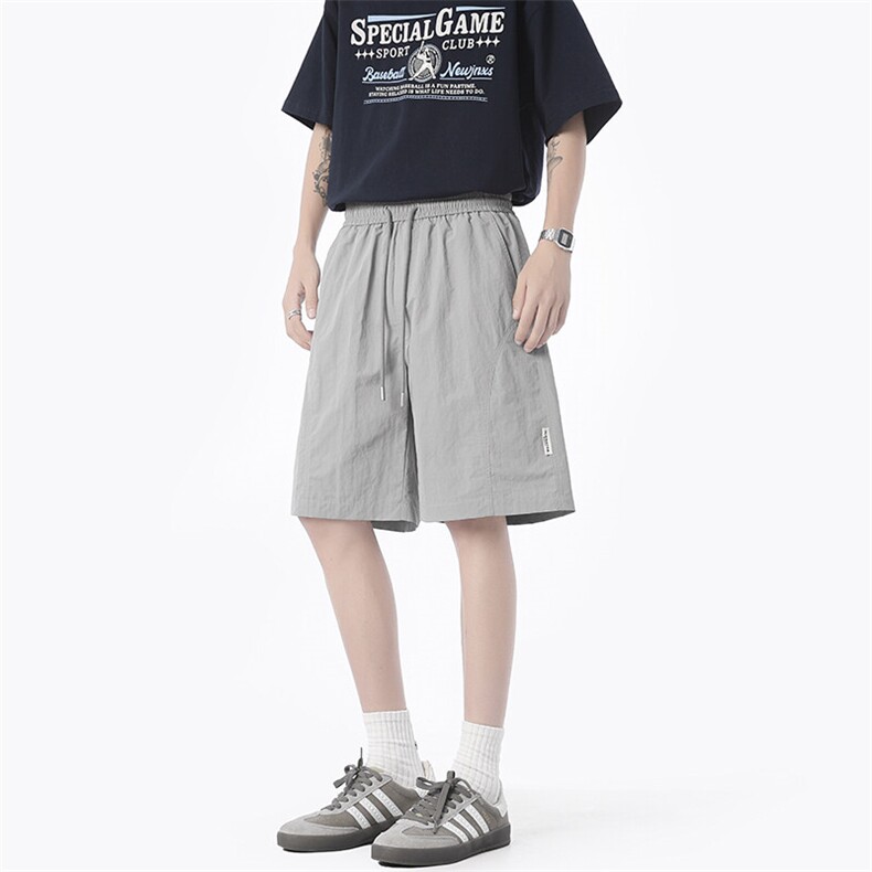 夏季新款缉明线拼接速干短裤无影墙XZ604-DK218-特P25控48,男装牛仔裤,星座604