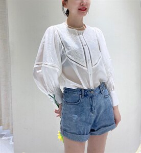 现货 夏季新款 高级镂空衬衫，女装衬衫，韩索慧慧