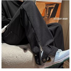 D207-P30肌理感裤子男士夏季薄款2025新款垂感休闲长裤男生，男装休闲裤，电商B323A