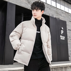 冬季纯色棉衣男加厚青年休闲棉服棉袄潮A266-P03-P35特批黑色P35，男装棉衣，电商A266