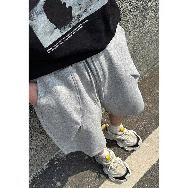 网图现货美式宽松潮流慵懒风华棉五分裤男DK19/P32,男装牛仔裤,星座205-3
