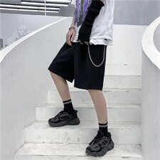 21年夏中性短裤男中裤冷淡风暗黑系五分裤男休闲裤韩版K2005P30，男装休闲裤，星座507