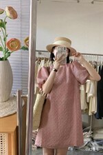 肌理感连衣裙显白，女装连衣裙，欧妮卡蒂蔓