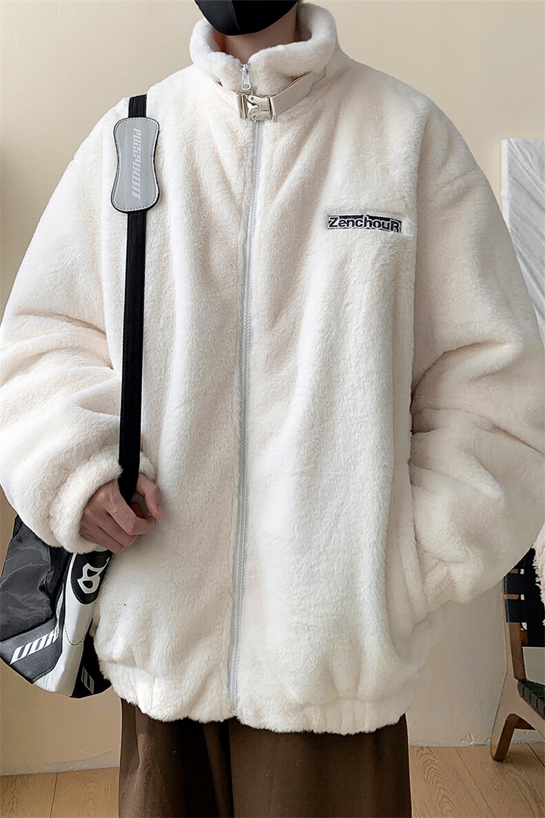 D3124-TP95控价138冬季新款加厚保暖上衣男时尚刺绣仿兔绒棉衣,男装棉衣,电商A102-1