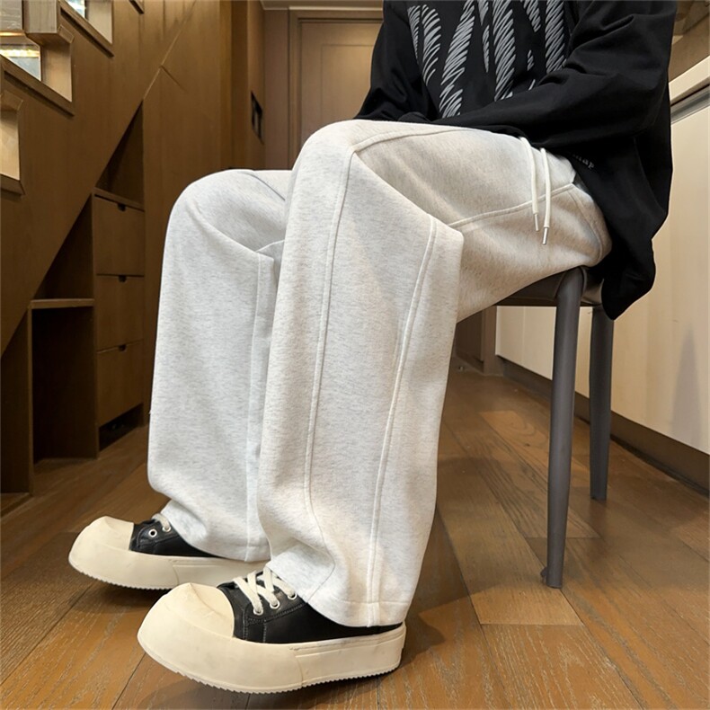 现货65华棉拼接休闲直筒长裤M-3XL特P40,男装休闲裤,电商B325