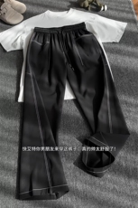 2026春季新款内景辑明线冰丝长裤M-5XLHK26098-特P25，男装休闲裤，电商A022