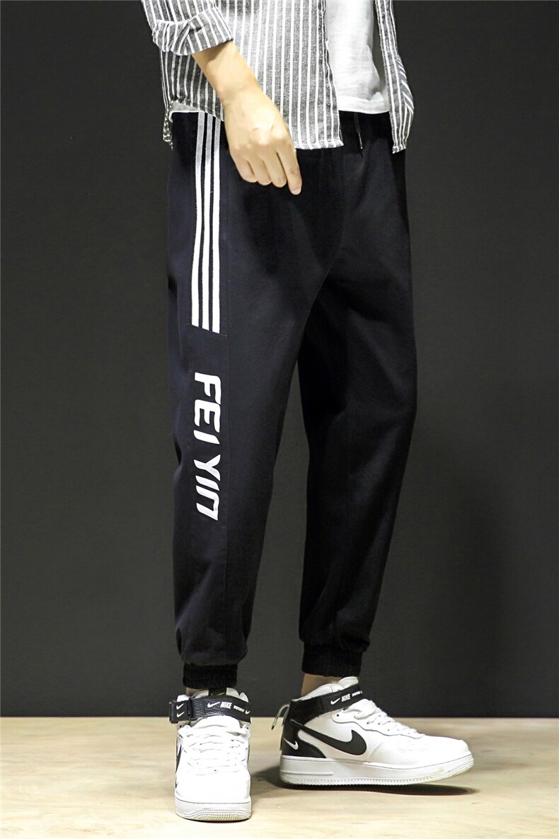 秋季新款潮牌工装裤男宽松加肥加大码束脚休闲裤子K911-P45,男装休闲裤,电商C305A