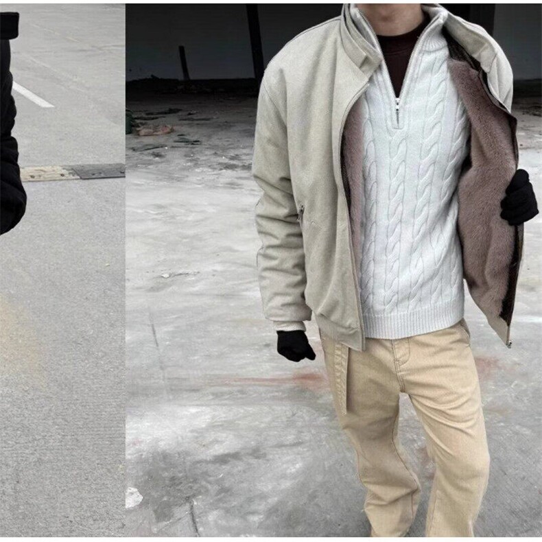 【有货】D8218-P178蛇皮座山雕棉服外套男冬季加绒美式飞行员棉衣,男装棉衣,星座603-2