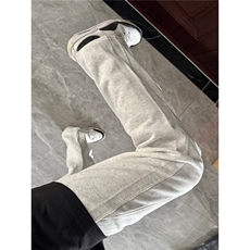 现货白灰色美式直筒弯刀休闲卫裤男K335特P35，男装休闲裤，星座205-3