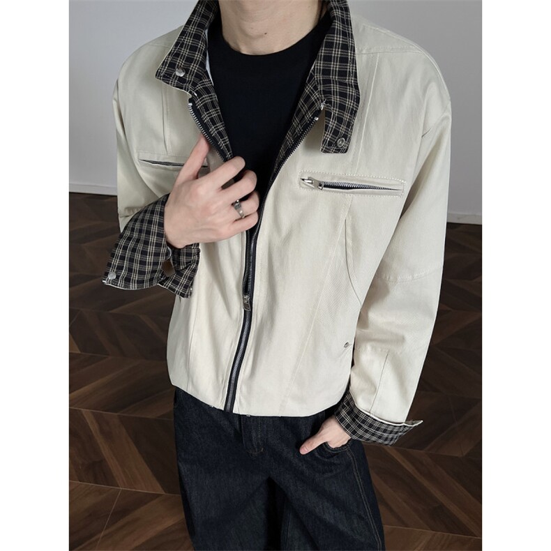 JK005-TP68美式百搭短款机车夹克外套，男装夹克，星座1503