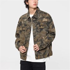 W11132-P88网图现货春季新款全能战术迷彩重磅纯棉工装外套夹克，男装夹克，星座1608