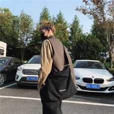 0523男女韩版百搭式潮流包袋原创休闲斜挎小包简约帆布单肩包，鞋类箱包男包，星座510A-2