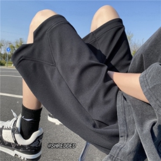 美式运动风短裤男生潮流夏季宽松纯色五分裤B315-K23226-p35控48，男装休闲裤，电商B315