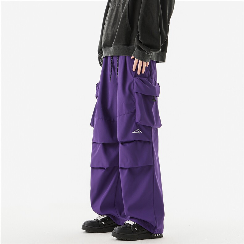 8XL-M刺绣冲锋裤男款大码春秋户外机能登山裤直筒阔腿裤KZ020P50,男装休闲裤,电商B312