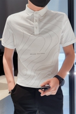 2025夏季新款短袖T恤翻领Polo衫25009-特P48，男装T恤，电商D342