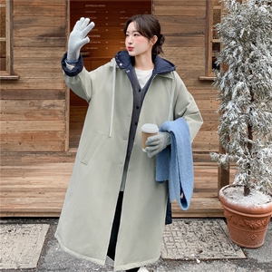 现货买家秀已更长款派克服连帽拼色90羽绒服2C282-991P305K438图片
