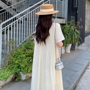 《现货新品》复古遮肉个性时髦法式连衣裙图片
