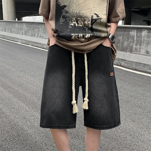 2023夏季新款中裤牛仔短裤休闲裤N0754-P38图片