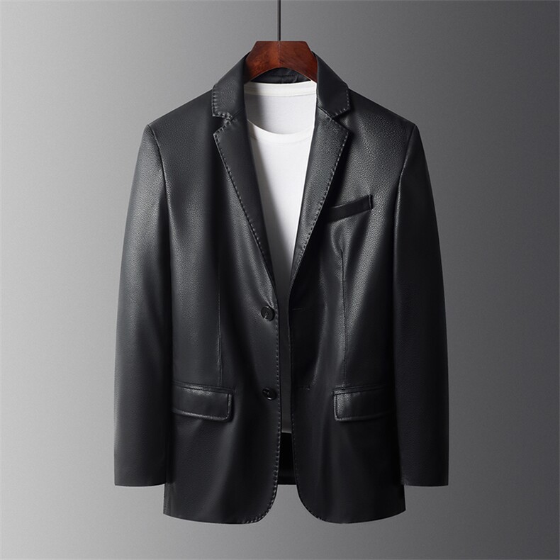 ZL36018秋冬新款男士休闲海宁皮衣西服绵羊皮外套皮衣男西装,男装西服,电商B360