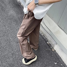 2025夏薄款透气休闲长裤拼色K683，男装休闲裤，星座1108-1