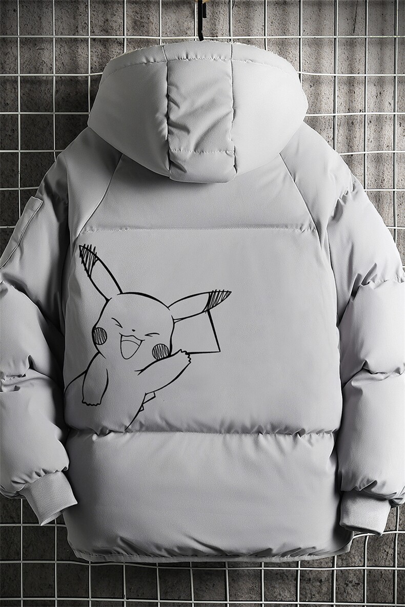 MY16193-P100加厚加绒连帽衣男大码服男面包服男网格挂拍,男装棉衣,电商A040A
