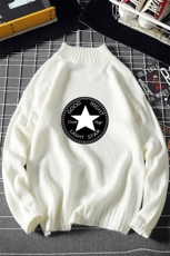 M18008-P45加绒款-P65半高领毛衣男士大码针织衫男毛线衣男线衫，男装针织衫/毛衣，电商A040A