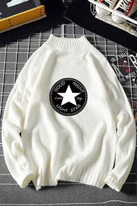M18008-P45 加绒款-P65半高领毛衣男士大码针织衫男毛线衣男线衫图片