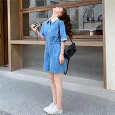 牛仔连体裙2C323P135-188，女装连衣裙，2C323