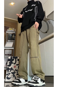 春秋现货伐木工装牛仔裤男宽松直筒GK07-P55-限价68图片