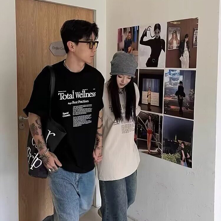 网络图现货！260G重磅T恤高级感纯棉五分袖RB70-P38,男装T恤,星座1005-6