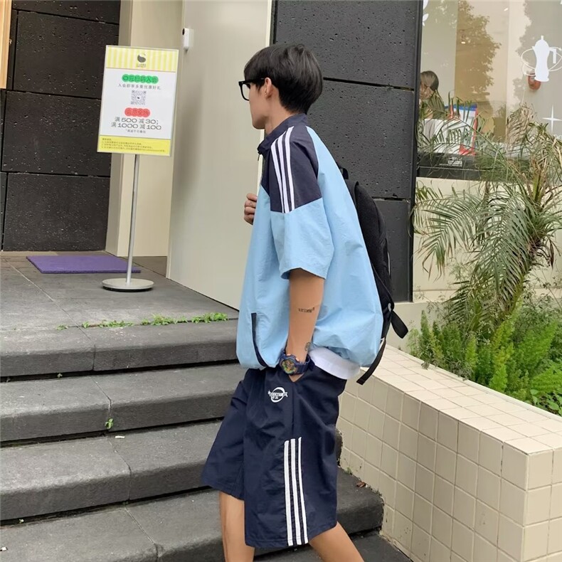 男潮流休闲套装宽松套装运动套装P50,男装休闲套装,星座1116-2