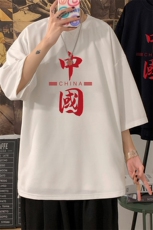 Q11198-P30春夏季七分袖t恤男大码五分袖男短袖中袖，男装T恤，电商A040