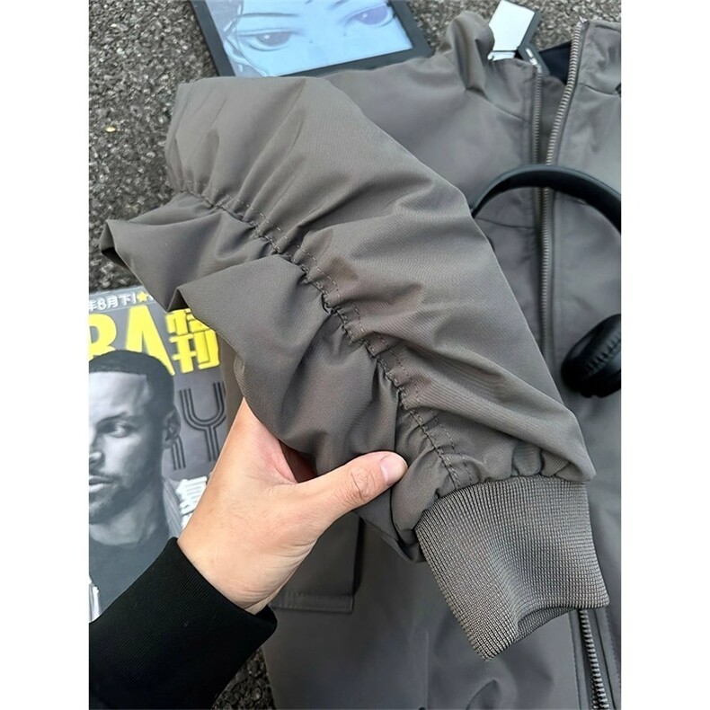 W10572-P58网图现货立领飞行夹克美式高街短款外套高品质,男装夹克,星座1608