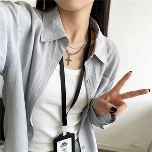 现货！宽松男女同款长袖衬衫纯色夏季透气-LK80104-特批30图片
