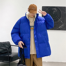 立领羊羔绒棉衣加绒加厚保暖面包服外套男女纯色棉袄M066-特价P56，男装棉衣，电商A007