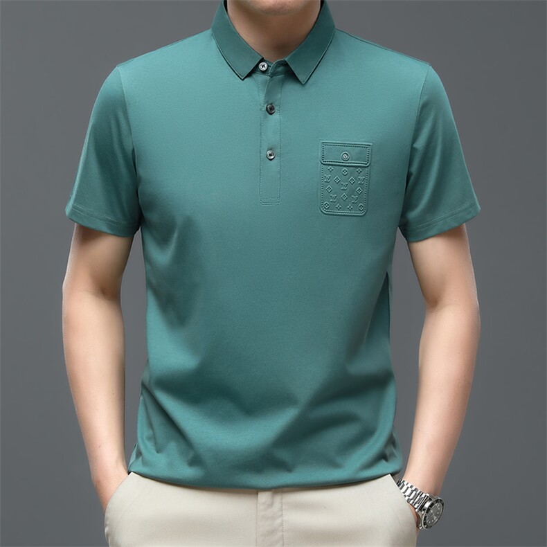 2024纯棉休闲款Polo衫男短袖夏季青年百搭T恤男上衣QP1902-P55,男装T恤,星座1105-3