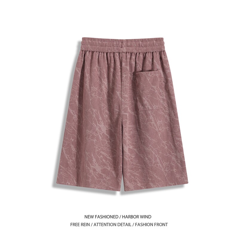 抖音品质夏季新款潮流设计宽松休闲短裤B315-K25768-特p25控48,男装休闲裤,电商B315