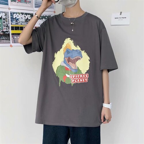 夏季潮牌男士短袖t恤男潮流上衣情侣半袖体恤衫RT20P28图片