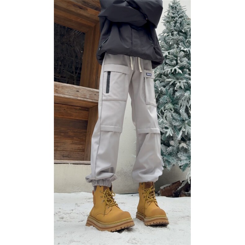 冬季加绒束脚冲锋裤防水滑雪裤休闲裤男裤A061-EX50426加绒-批50,男装休闲裤,电商A061