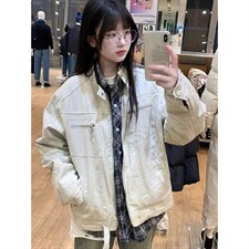 26春装高品质老钱风立领夹克外套男女美式潮牌拉链工装风宽松上衣，男装夹克，电商A486