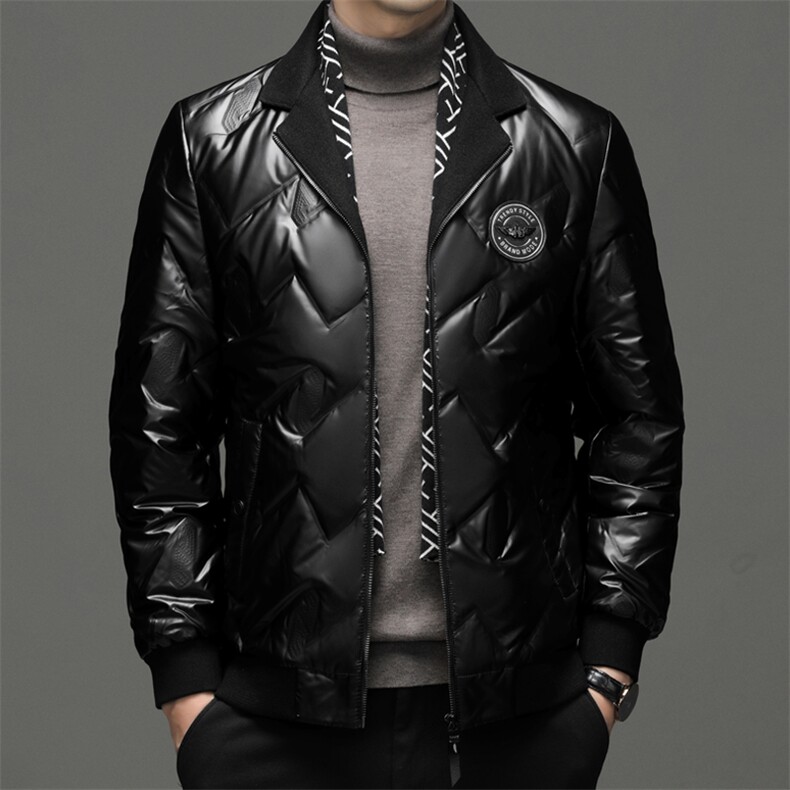 SQY28812秋冬新款2023年男士休闲羽绒服加厚保暖夹克外套P200图片