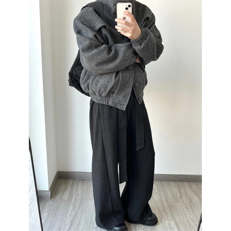 【有货】R3001CC-特P110加厚毛呢外套男设计感立领呢子夹克,男装夹克,星座1007（原301D）