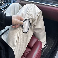 美式潮流休闲裤男夏季薄款2026新款撞色设计感冲锋裤速干直筒裤子，男装休闲裤，星座601-1