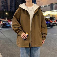 新款现货户外双面穿立领夹克男冲锋衣外套JK902-P80，男装夹克，星座1204-3